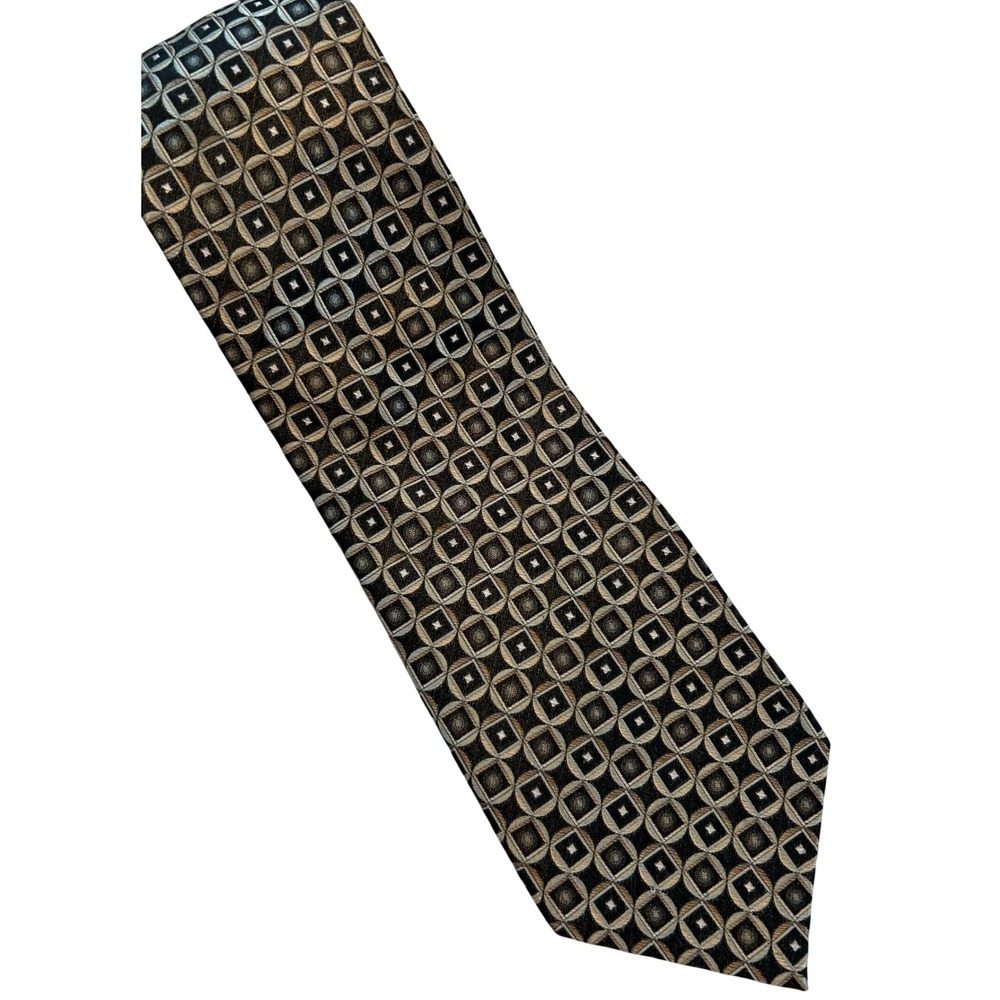 Joseph & Feiss International‎ Silk Geometric Pattern Necktie Mens Tie Business